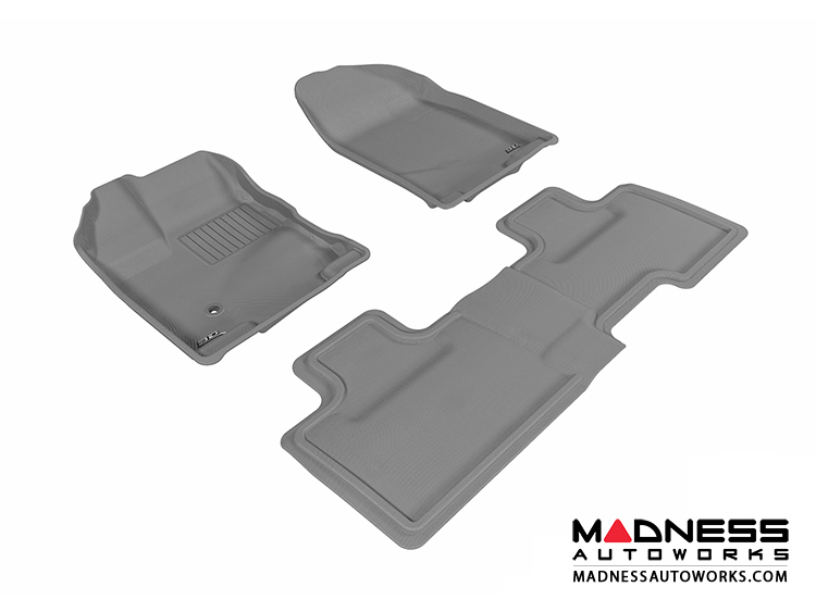 Ford Edge Floor Mats (Set of 3) - Gray by 3D MAXpider